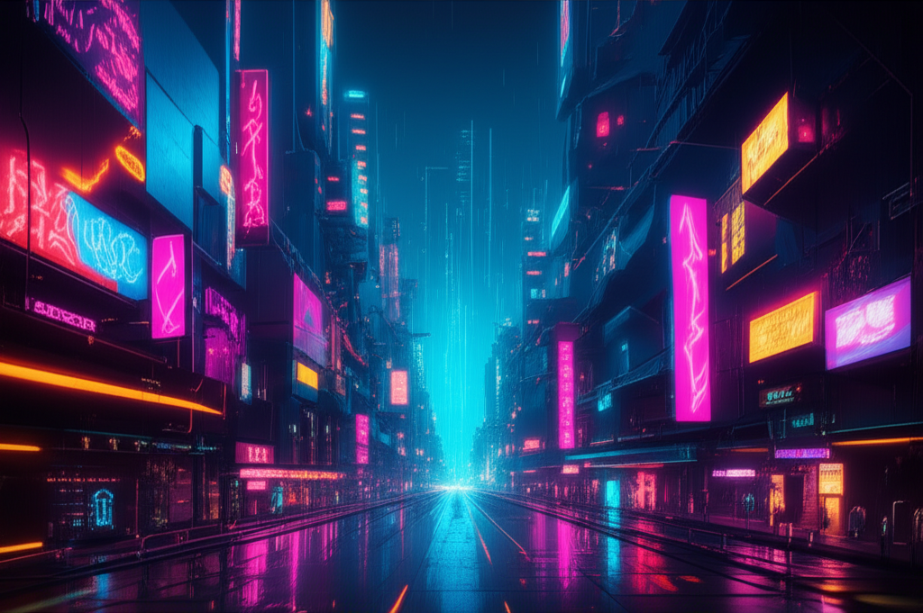 Cyberpunk background